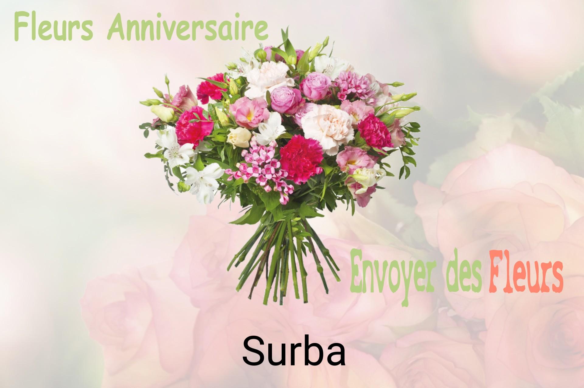 Bouquet de fleurs d’anniversaire livré à Surba